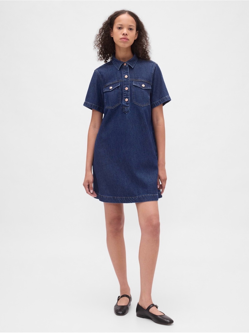 NWT Gap Denim Shirt Dress with Pockets